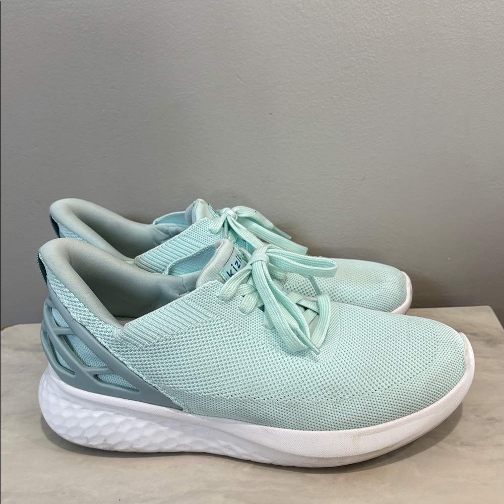 Kizik Athens Handsfree Slip On Women's Athletic  Mint Sneakers Size 8 Wide - Picture 3 of 12